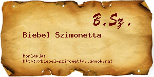 Biebel Szimonetta névjegykártya